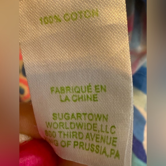 Dress Lilly Pulitzer Loro swing colorful tropical tiered tank dress size medium - Picture 7 of 7